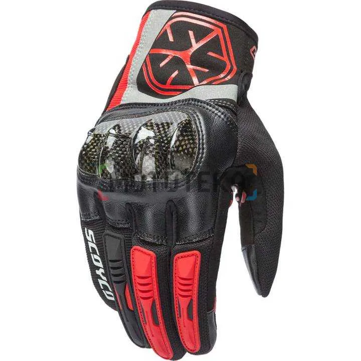 Мотоперчатки Scoyco (Скойко) MC122 (Carbon) Red L